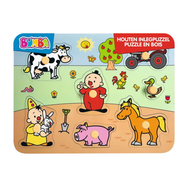 Bumba Houten Noppenpuzzel Boerderij