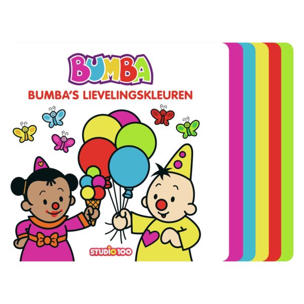 Bumba Kartonboek met trapjes - Bumba's lievelingskleuren