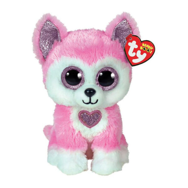 Ty Beanie Boo's Pink Hunk Husky 15cm