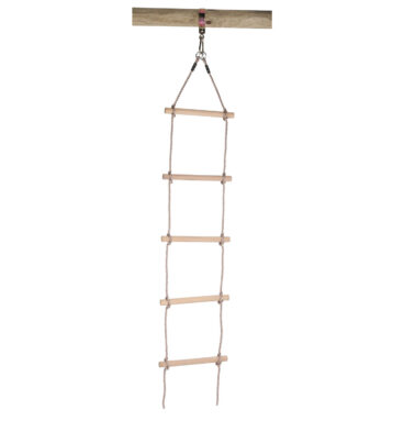 Touwladder met Houten Treden