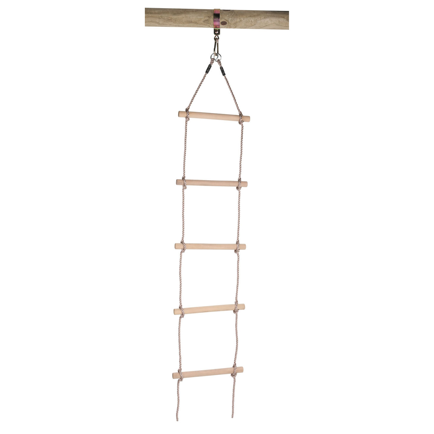 Touwladder met Houten Treden