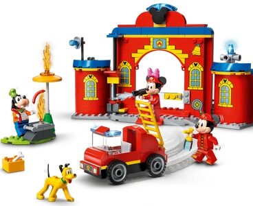 Mickey & Friends brandweerkazerne & auto (10776)