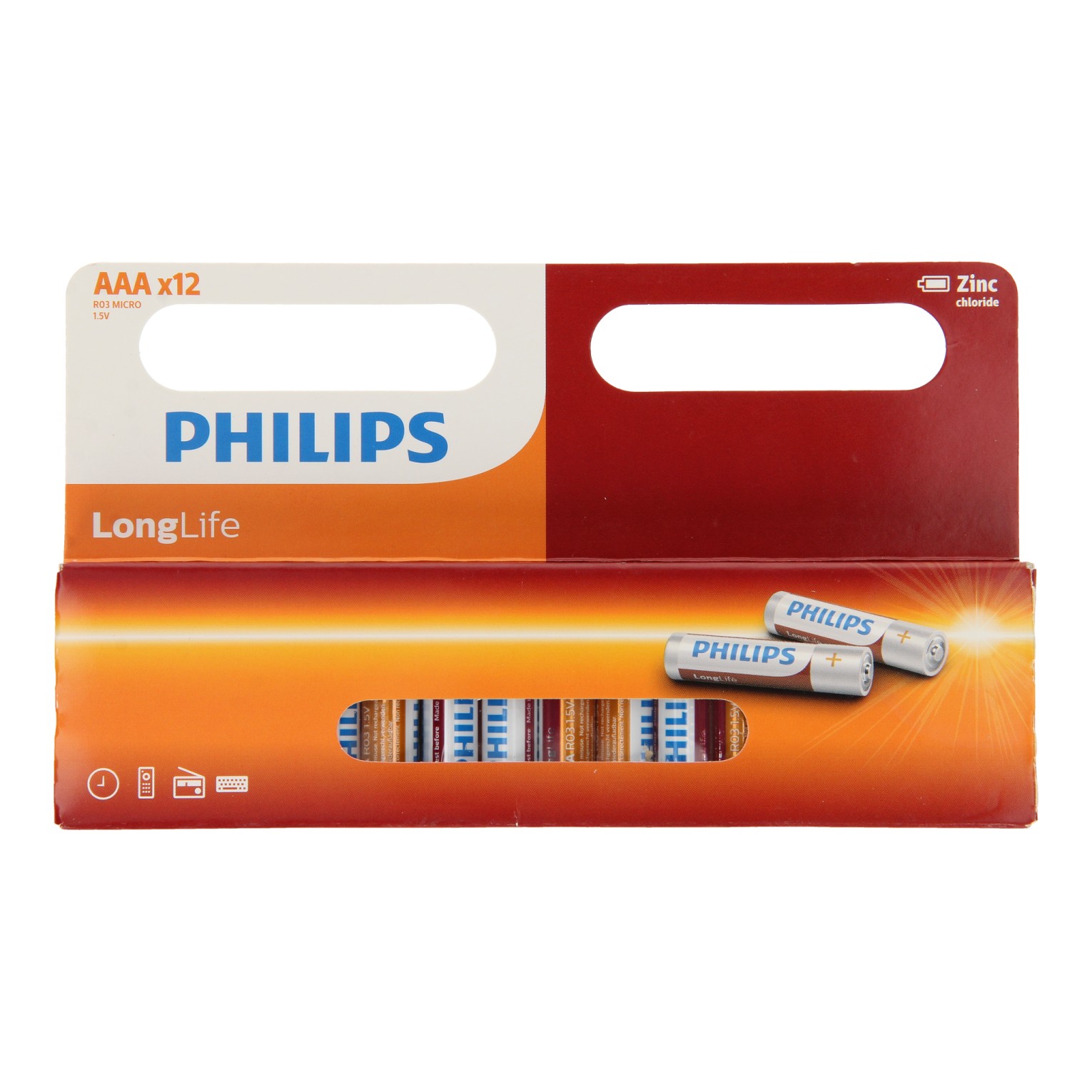 Philips Longlife Batterij Zinc AAA/R03