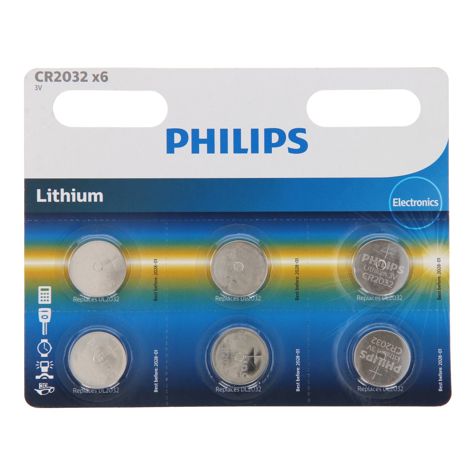 Philips Batterij Lithium CR2032