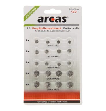 ARCAS Alkaline Knoopcelbatterijen