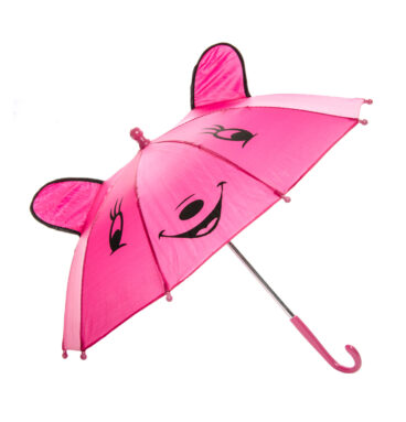 Vrolijke Dieren Paraplu - Roze