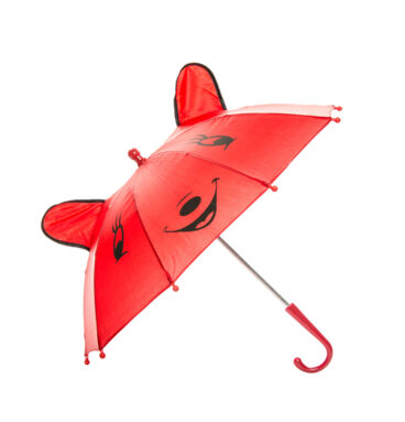 Vrolijke Dieren Paraplu - Rood