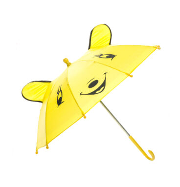 Vrolijke Dieren Paraplu - Geel
