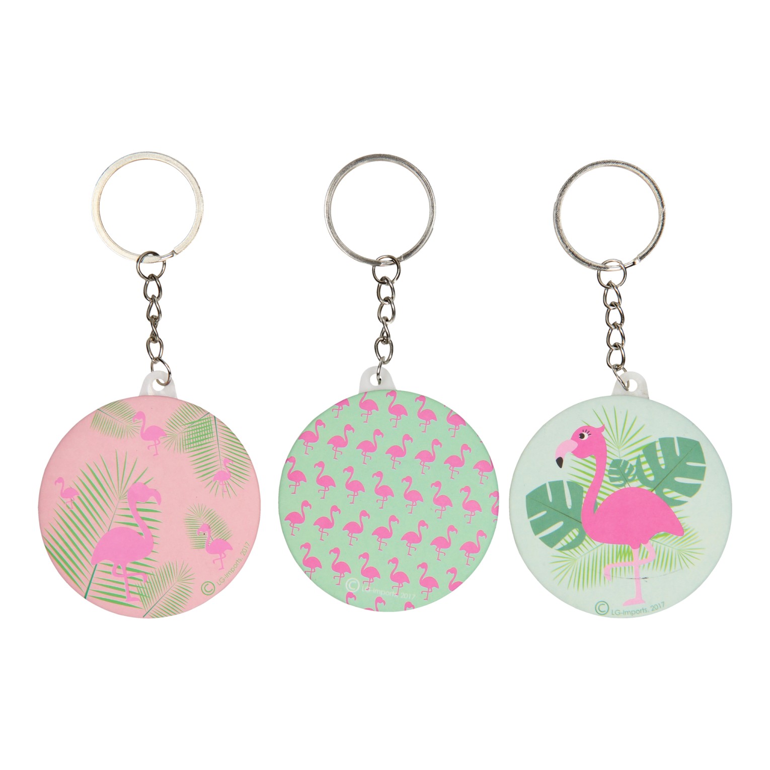 Sleutelhanger Flamingo met Spiegeltje