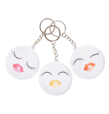 Sleutelhanger met Spiegeltje Lip & Lashes