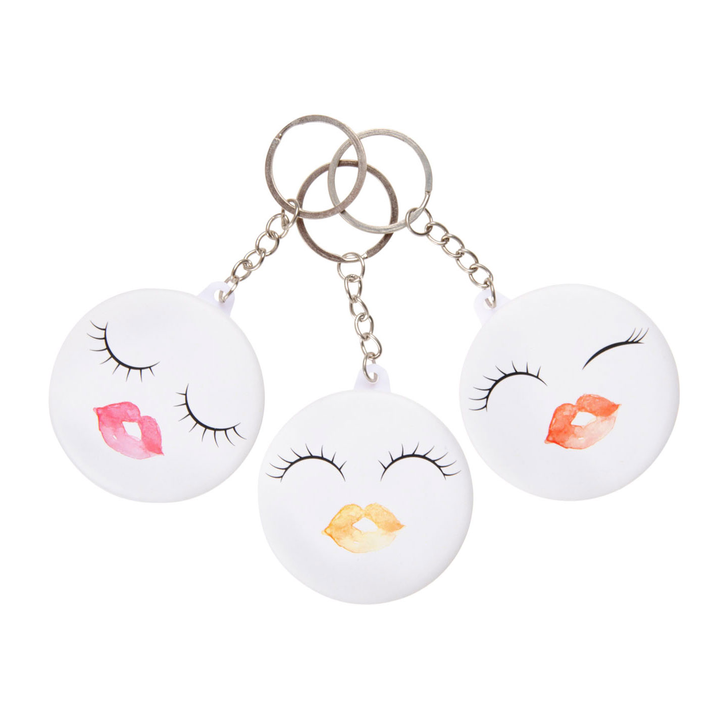 Sleutelhanger met Spiegeltje Lip & Lashes