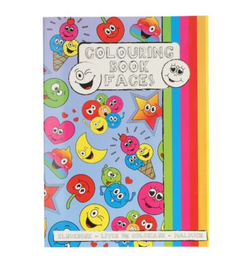 Kleurboek met Stickervel Lachgezicht