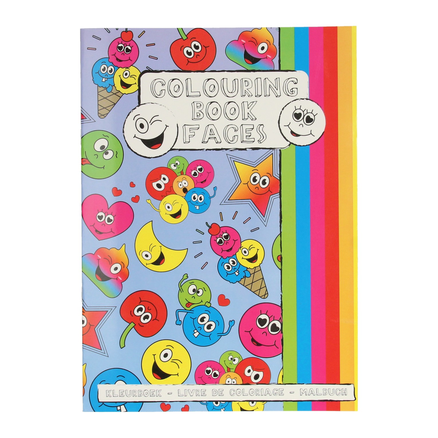 Kleurboek met Stickervel Lachgezicht