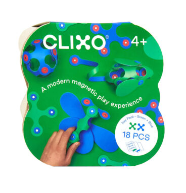 Clixo Magnetisch Bouwspeelgoed Itsy Pack Blauw/Groen