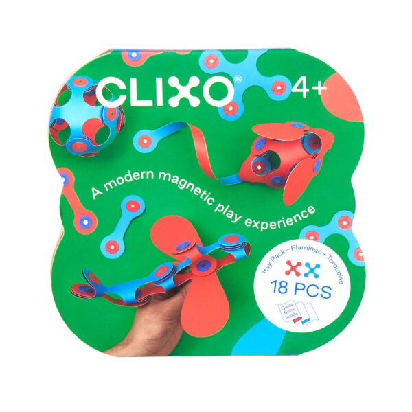 Clixo Magnetisch Bouwspeelgoed Itsy Pack Flamingo