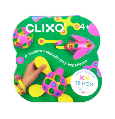 Clixo Magnetisch Bouwspeelgoed Itsy Pack Roze/Geel