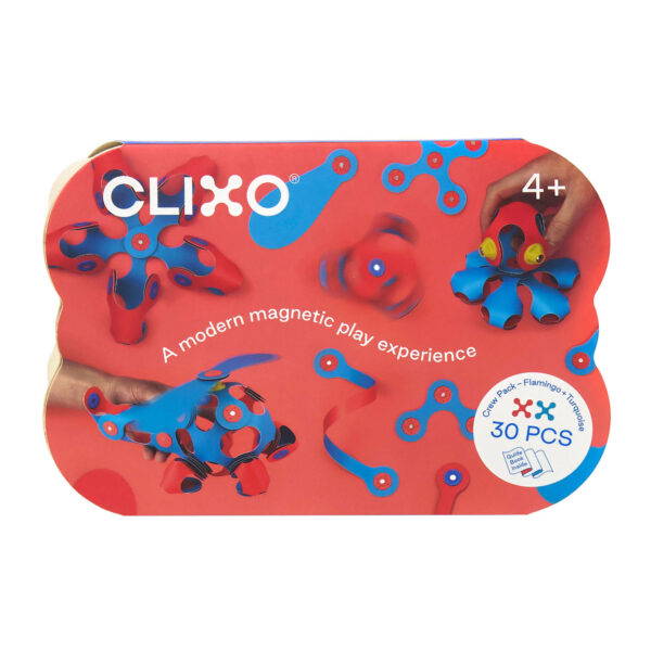 Clixo Magnetisch Bouwspeelgoed Crew Pack Flamingo