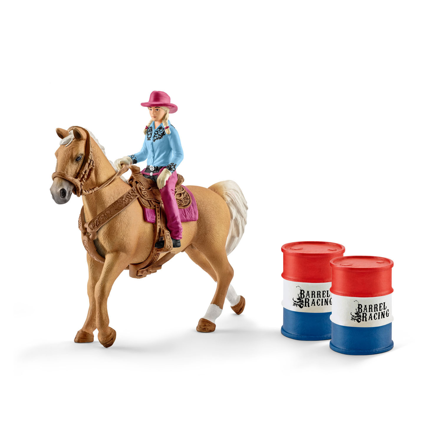 schleich HORSE CLUB Barrel Racing met Cowgirl 41417