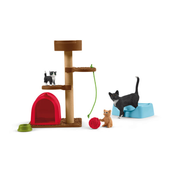 schleich FARM WORLD Speeltijd voor Schattige Katten en Poeze