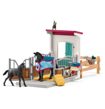 schleich HORSE CLUB Paardenbox met merrie en veulen - 42611