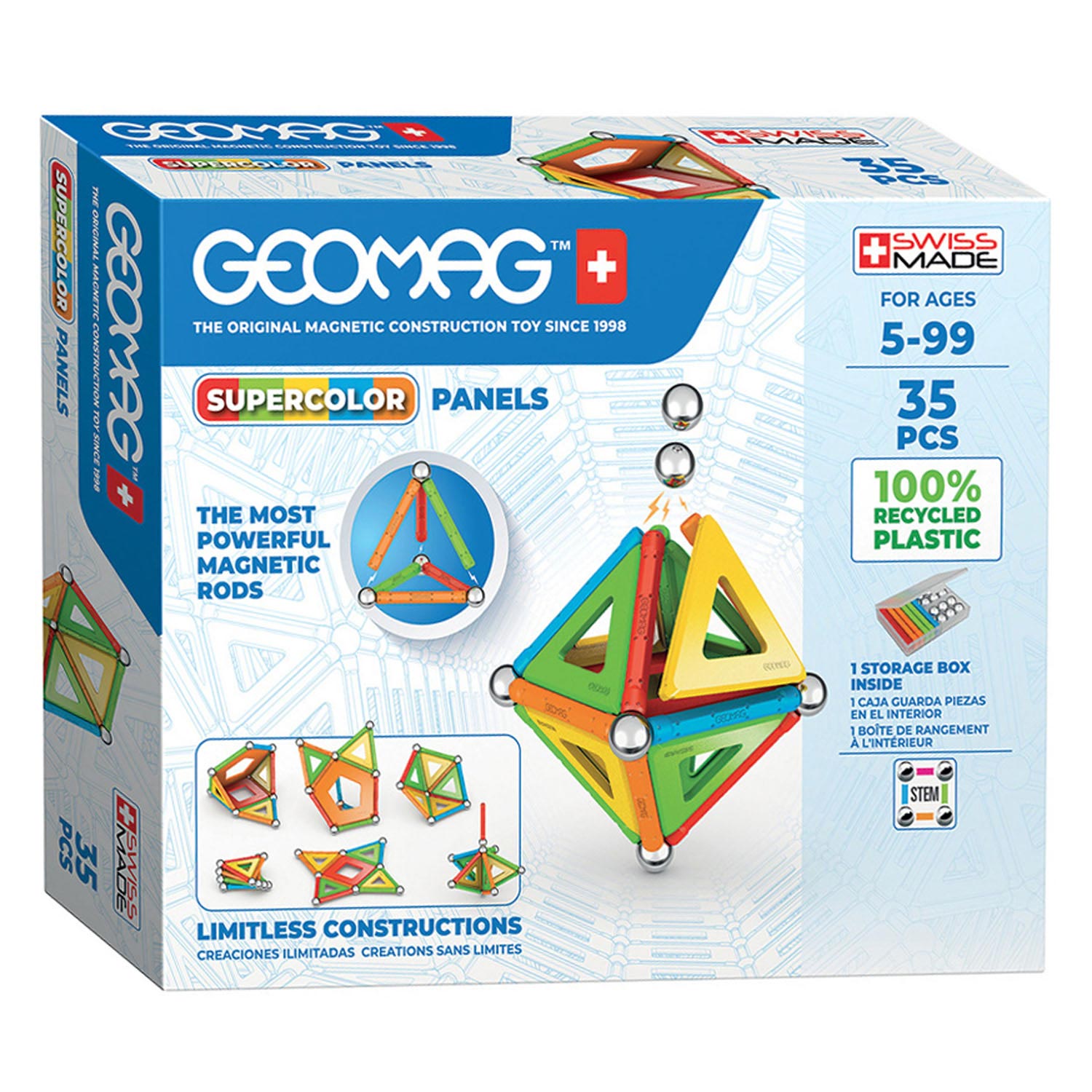 Geomag Super Color Panels Recycled