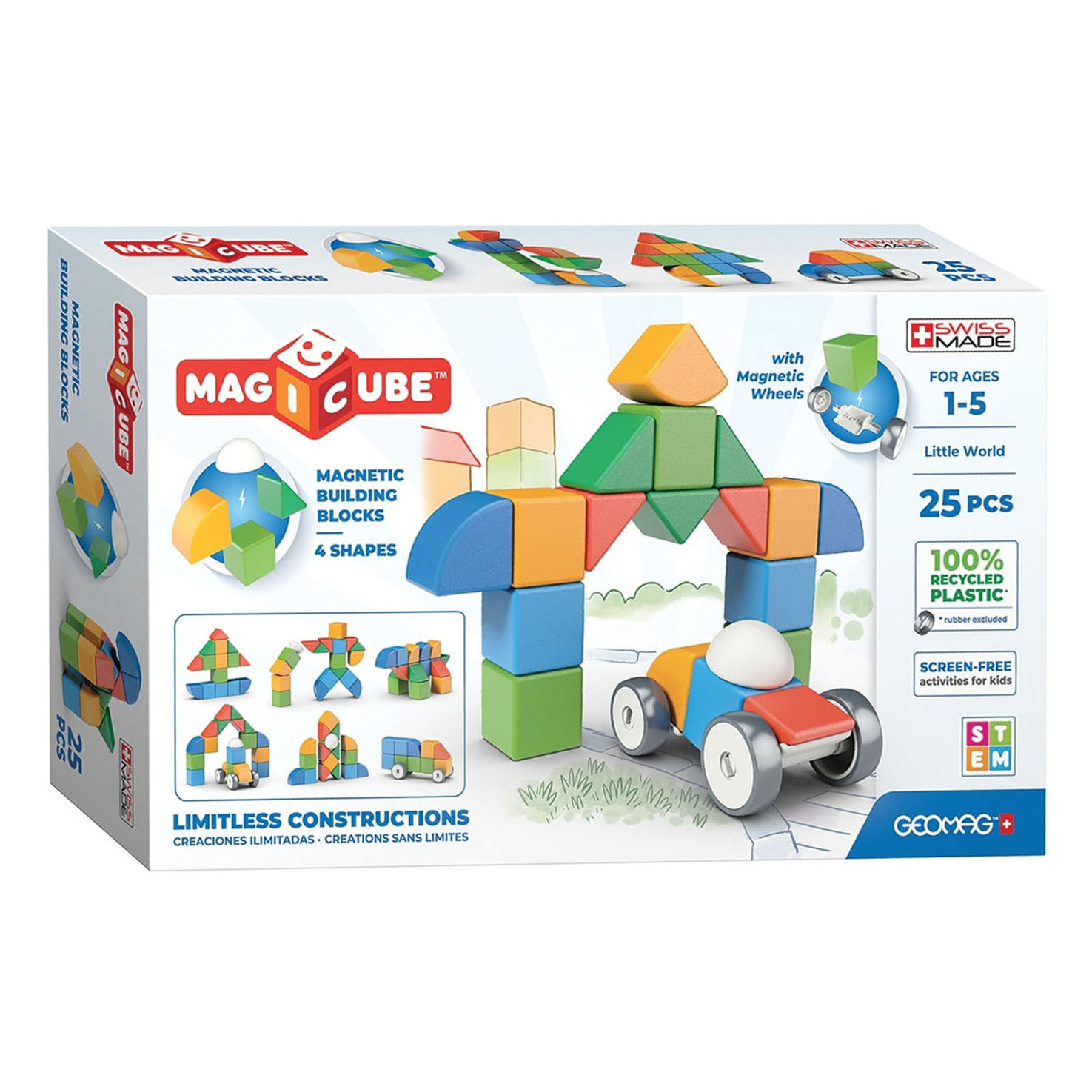 Geomag Magicube 4 Shapes Recycled Little World