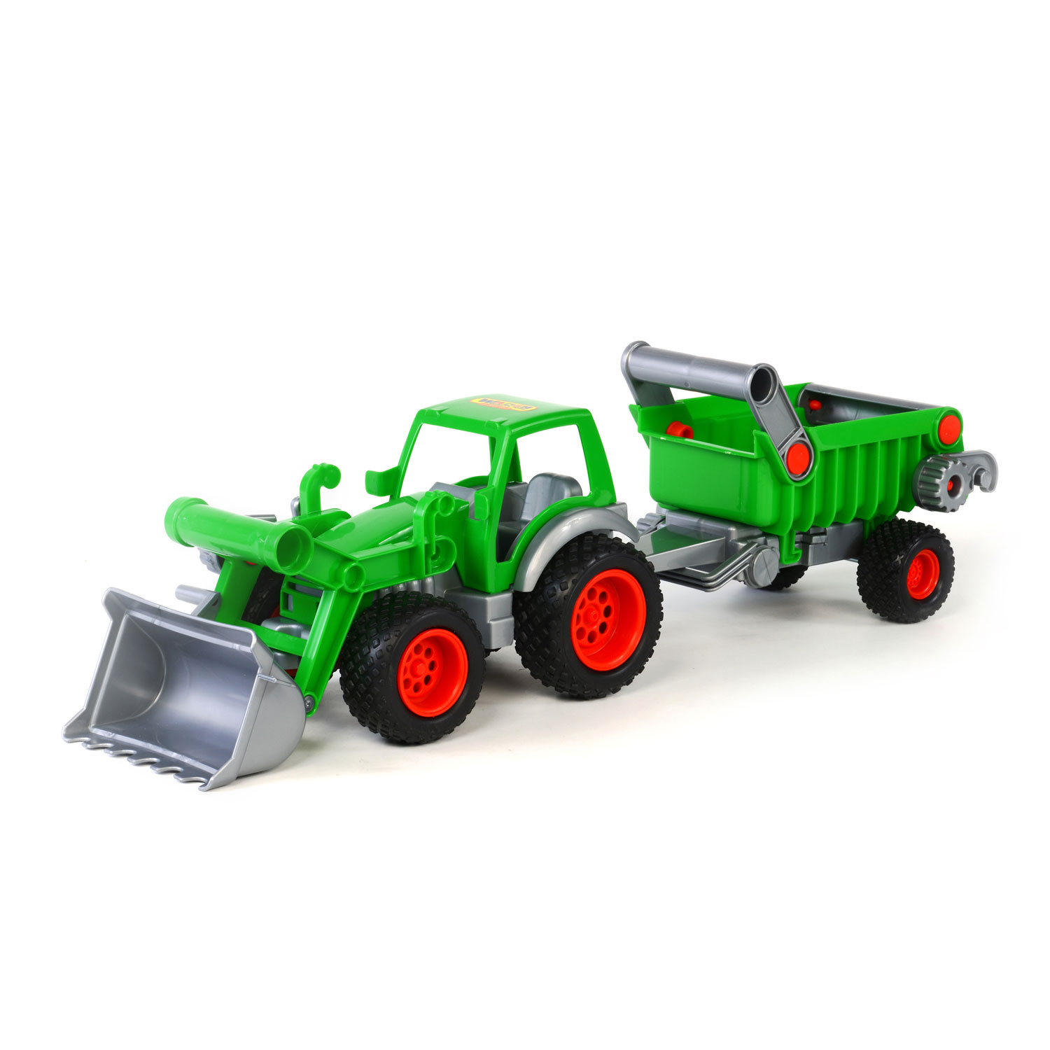 Cavallino Tractor met Voorlader en Trailer