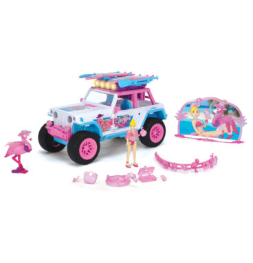 Dickie Flamingo Jeep met Speelfiguur