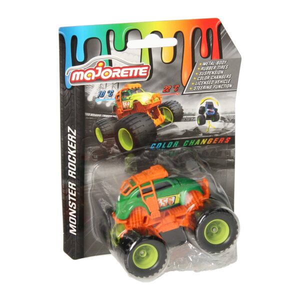 Majorette Monster Rockerz Color Changers - Oranje/Groen