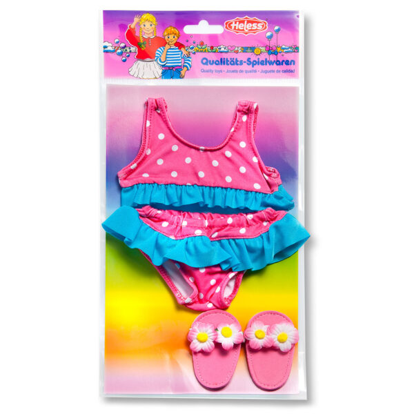 Poppenbikini met Slippers