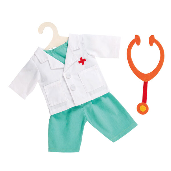 Poppen Doktersoutfit met Stethoscoop