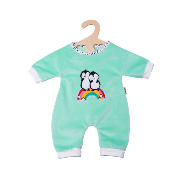 Poppen Romper Fluffy Pinguin