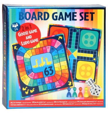 Kinderspel Ludo/Ganzenbord 2in1