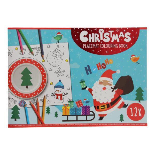 Kleurboek Placemat Kerst