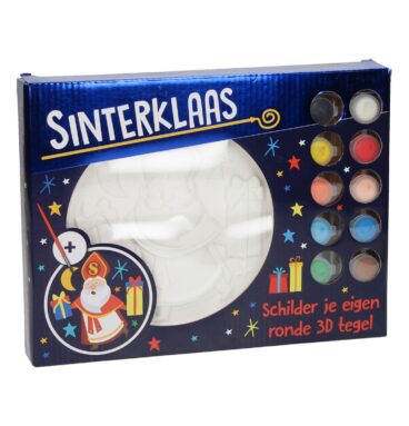 Schilder je eigen Sinterklaas 3D-tegel