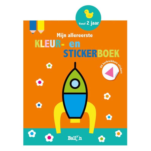 Mijn Allereerste Kleur- en Stickerboek 2+ (raket)