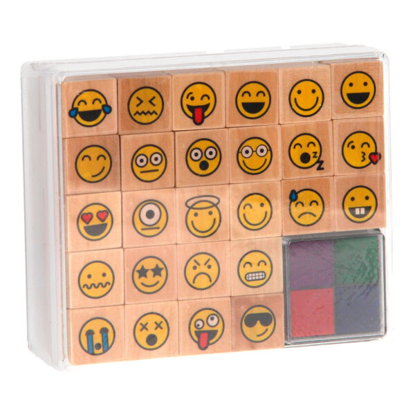 Houten Stempels Emoji