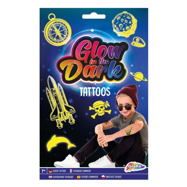 Glow in the Dark Tattoos - Blauw