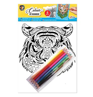 Kleuren op Nummer A4 - Leeuw