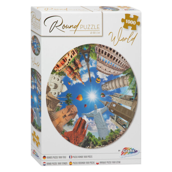 Ronde Legpuzzel Rond de Wereld