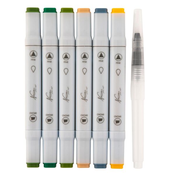 Nassau Aquarel Marker Set Dual Tip