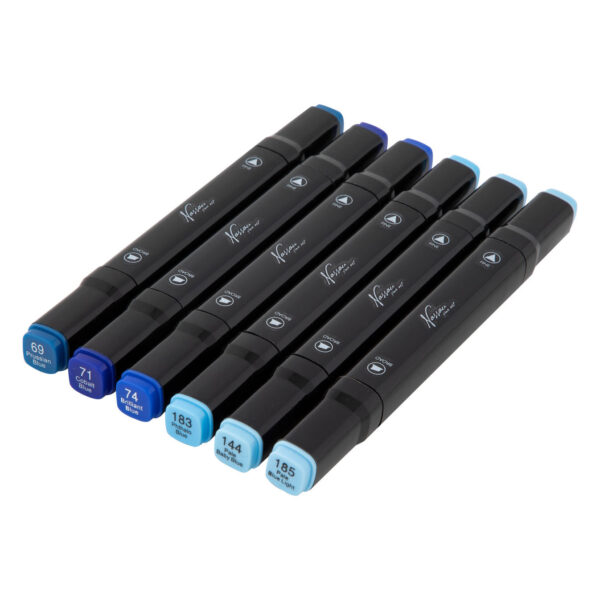 Nassau Dual Tip Markers Blauw