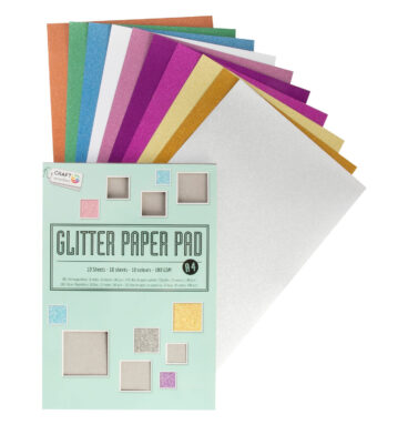 Glitter Papier Blok A4