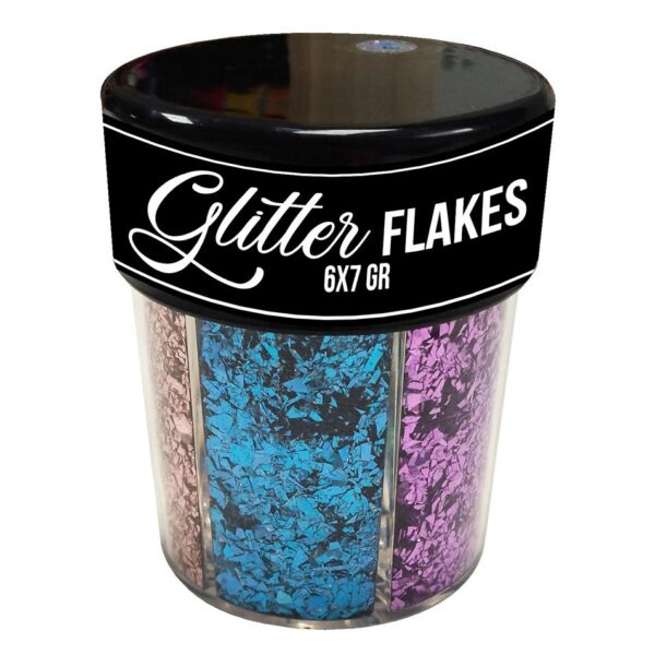 Versnipperde Glitters in Pot