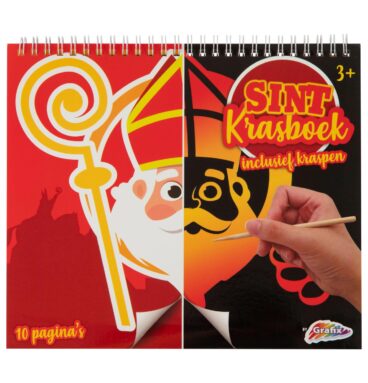 Sinterklaas Krasboek - Kras de tekening af