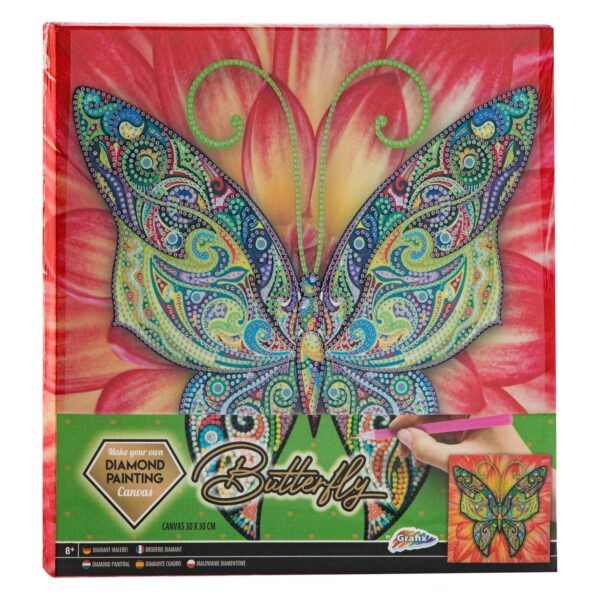 Canvas Diamond Painting Vlinder