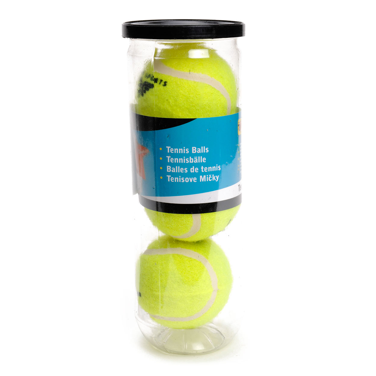 Tennisballen in Koker
