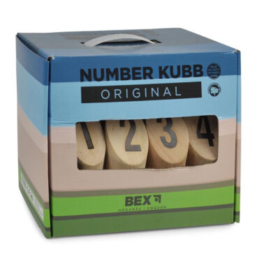 Number Kubb Original Rubber Hout
