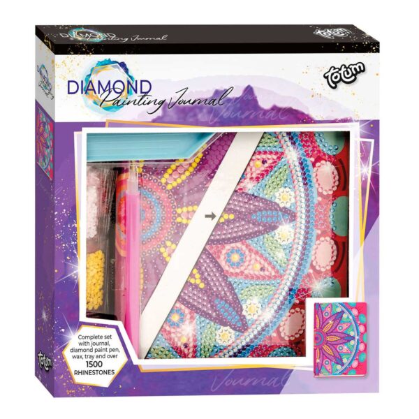 Totum Diamond Painting Dagboek - Flower Mandala Roze