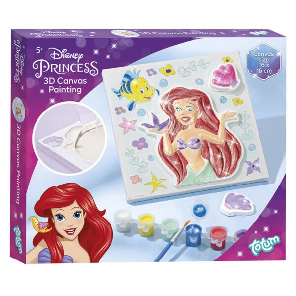 Totum Disney Prinses - Canvas 3D Schilderen